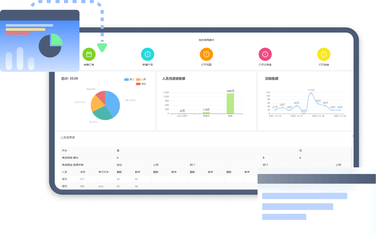 敲敲云可视化仪表盘